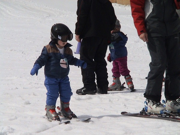 Skiing for the first time! Photo