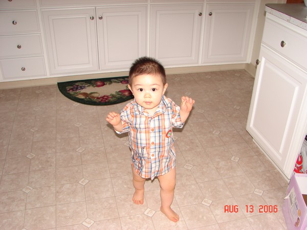 First steps. Now walking real good! Photo