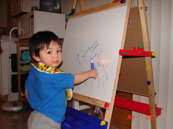 First Art lessons! Photo