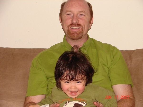 Bruce and Aiden on Father's day Photo