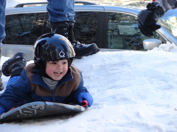 First time in the snow! Photo