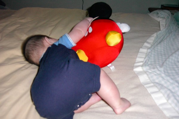 Does this Stuffed Mickey Mouse...... Photo