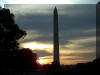 Washington Monument at dusk