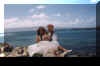 Carrying the bride over the...water?